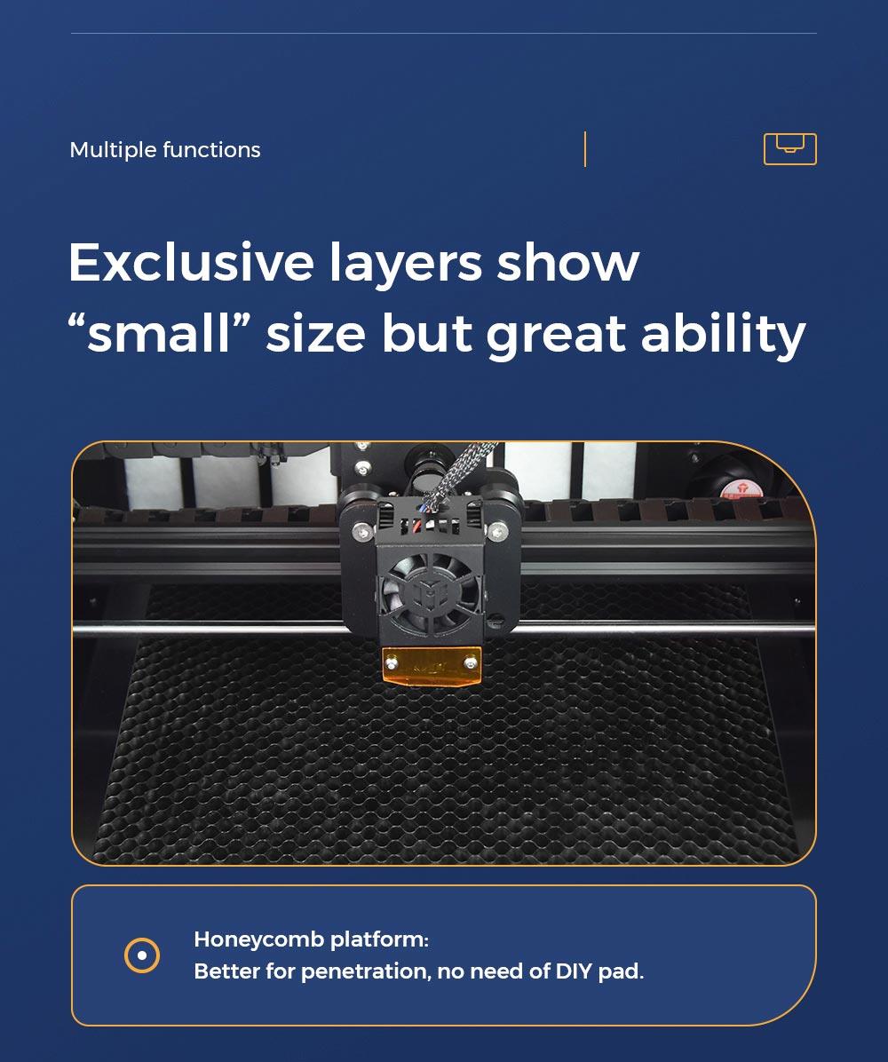 TWO TREES TS3 10W Laser Engraver Cutter LD+FAC+C with Fume Filtration for Cylindrical Objects Cans 200x300mm