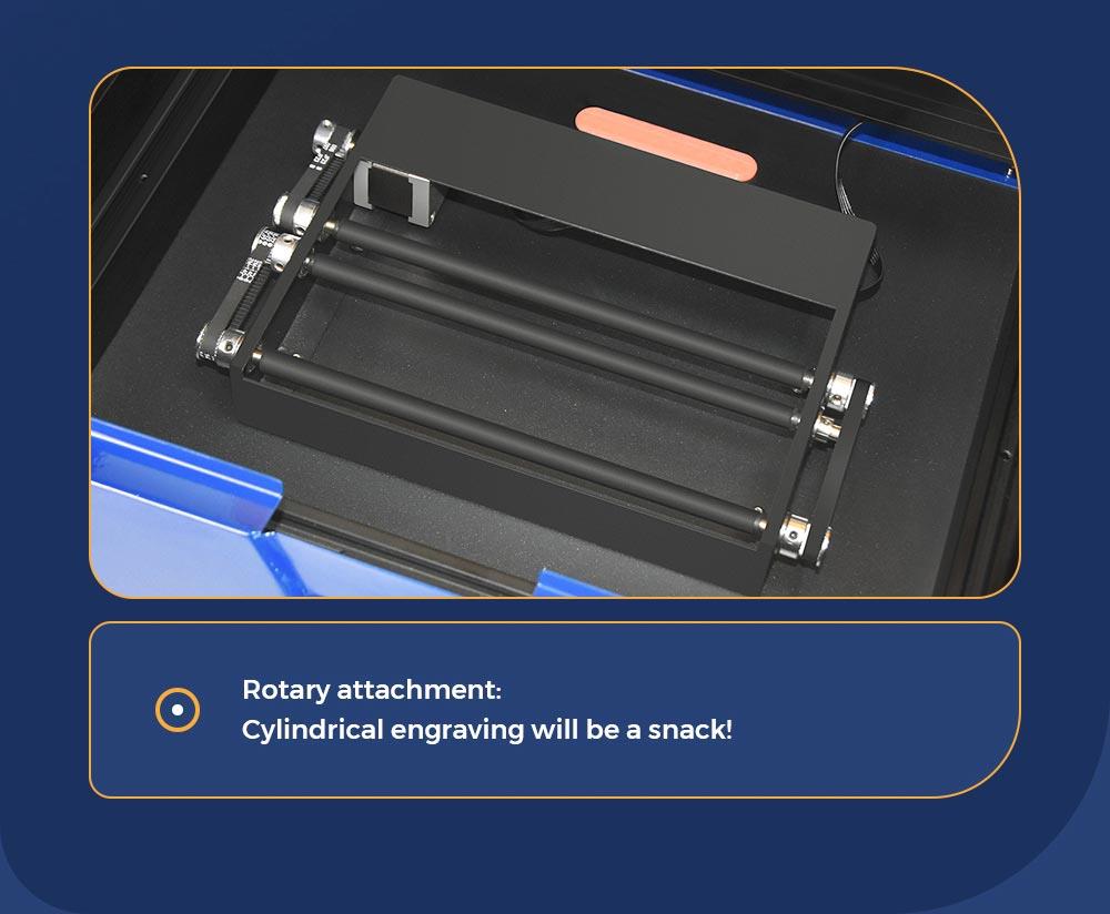 TWO TREES TS3 10W Laser Engraver Cutter LD+FAC+C with Fume Filtration for Cylindrical Objects Cans 200x300mm