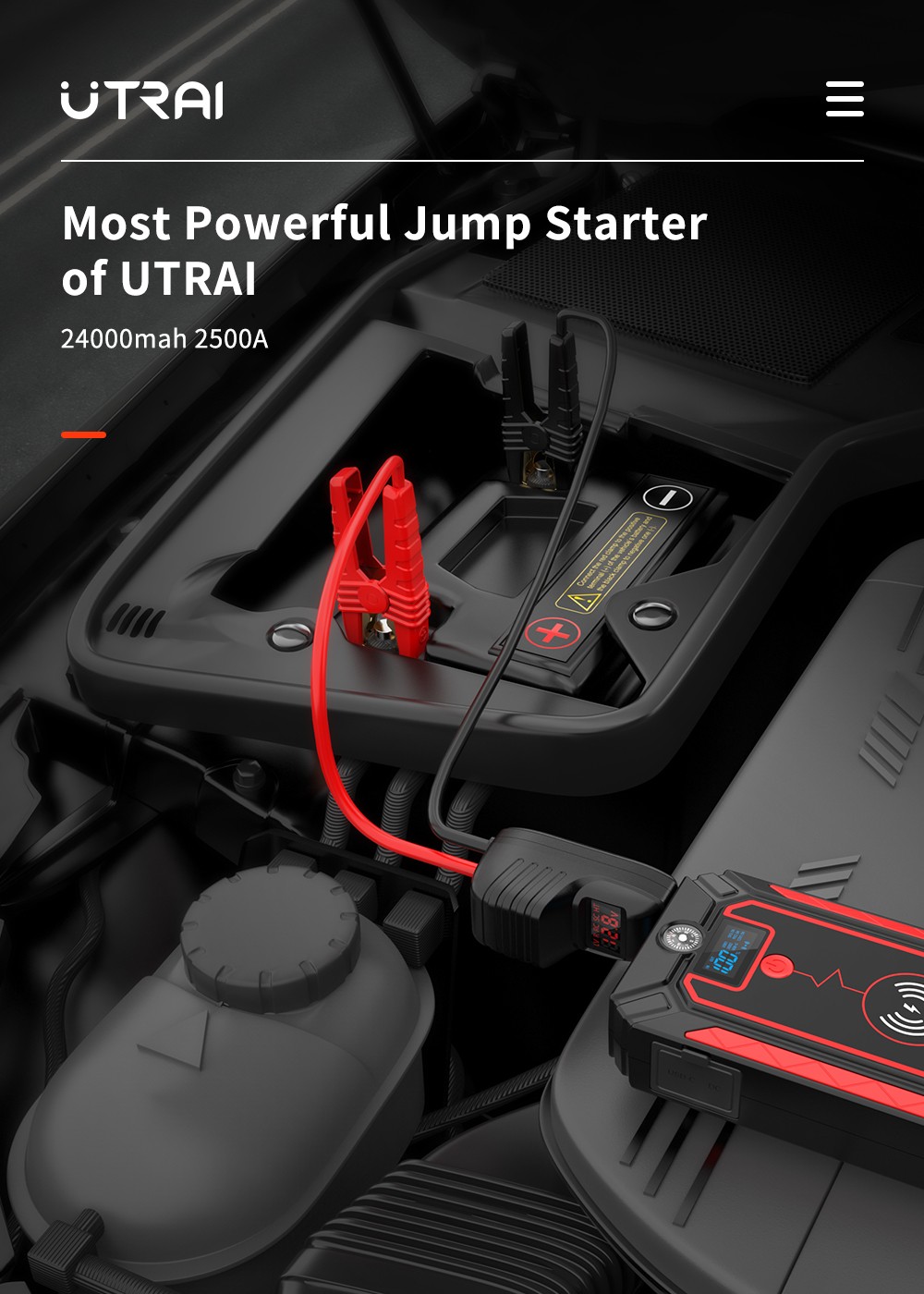 UTRAI Jstar 4 24000mAh 2500A Jump Starter