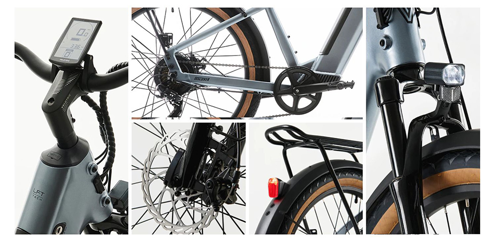 Velotric Discover 1 Electric Bicycle 500W Motor Max Speed 25km/h 48V 15Ah Battery 97KM Max Range - Black