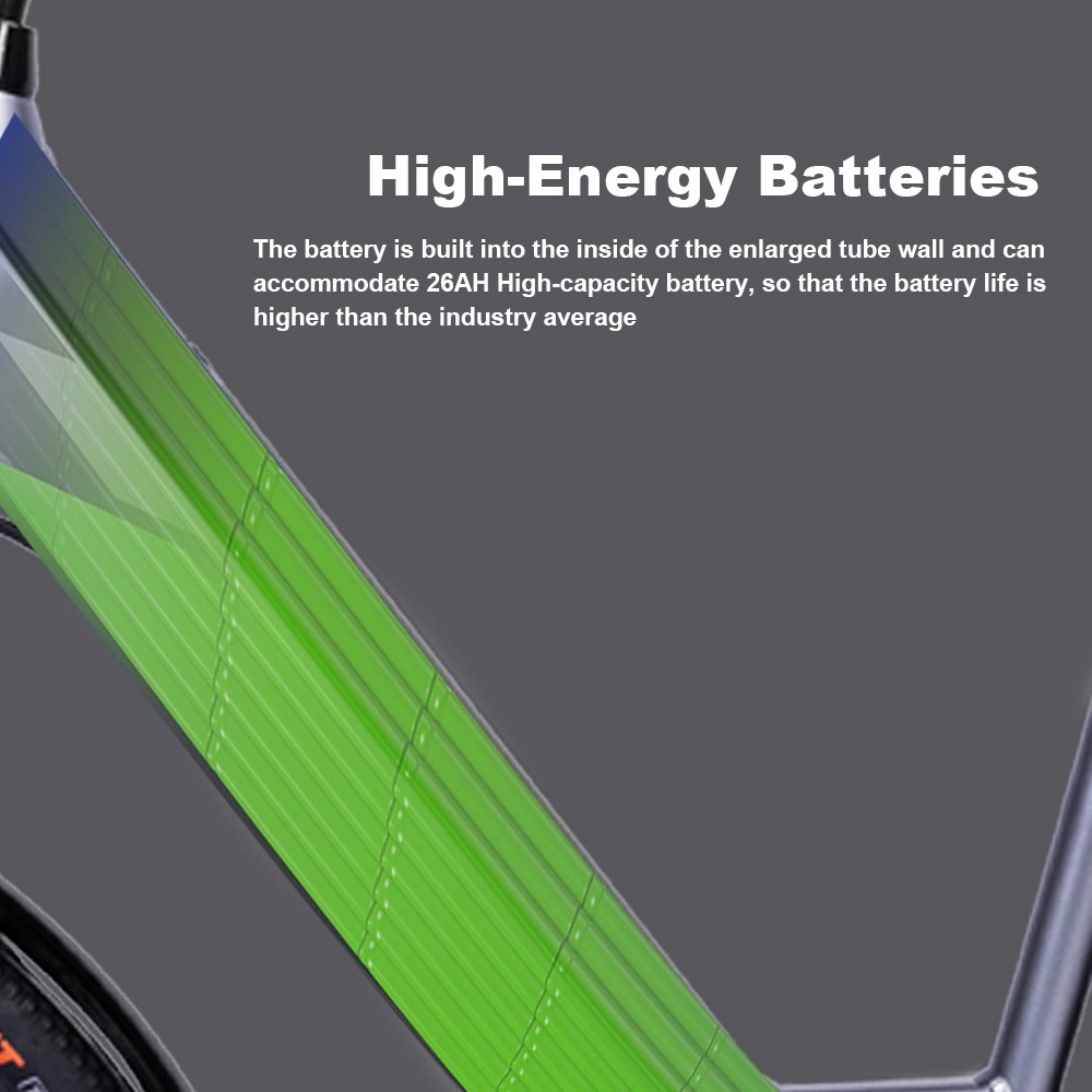 WELKIN WKEM002 Electric Bicycle 350W Brushless Motor 36V 10.4Ah Battery 27.5*1.95'' Tires City Bike - Silver