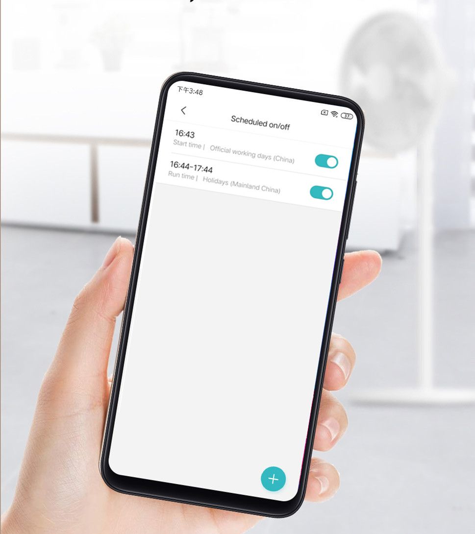Xiaomi Mi Smart Standing Fan 2 Lite, 38W Air Cooling Pedestal Fan, Height Adjustable Summer Cooling Machine APP Control