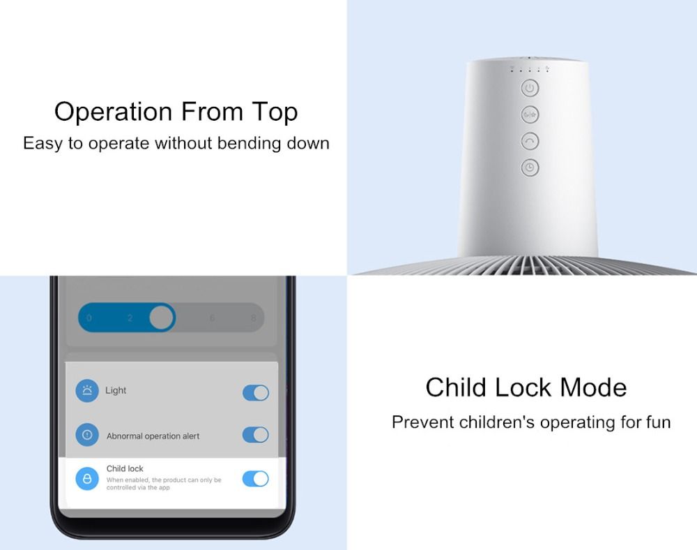 Xiaomi Mi Smart Standing Fan 2 Lite, 38W Air Cooling Pedestal Fan, Height Adjustable Summer Cooling Machine APP Control