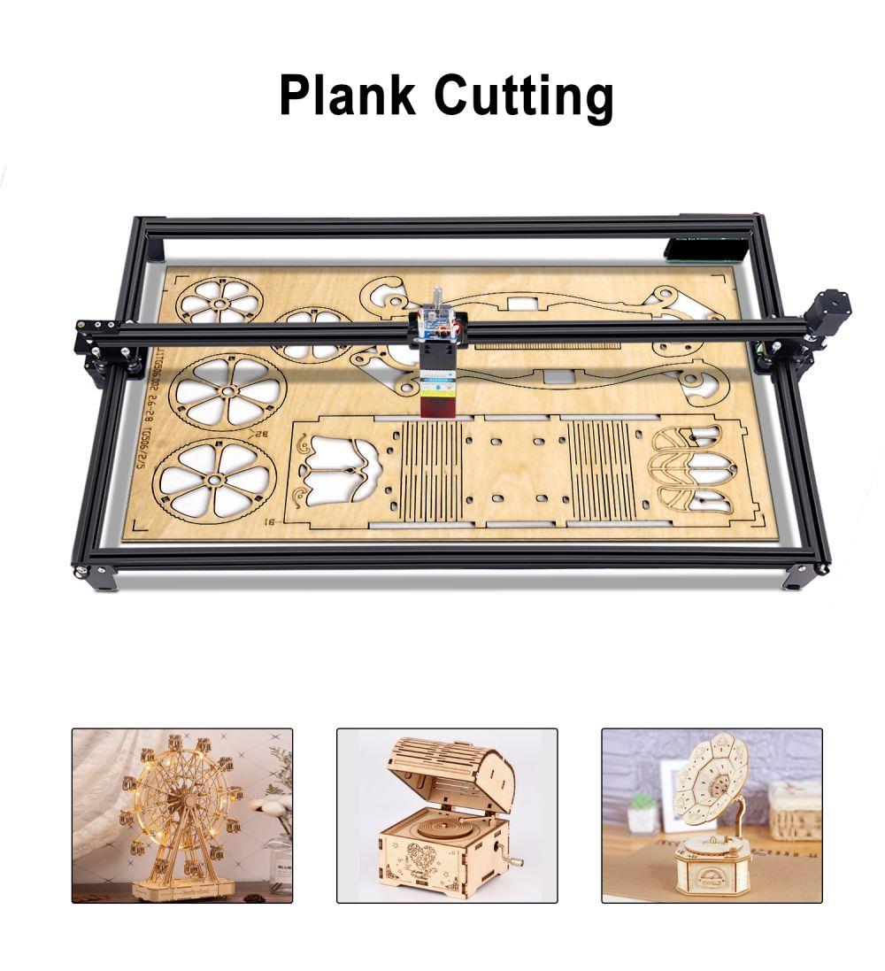 ZBAITU M81 10W CNC Laser Engraver, 0.08mm Compressed Spot, Focus Free, Offline Engraving, Cuts 10mm Wood in One Pass, 460*810mm