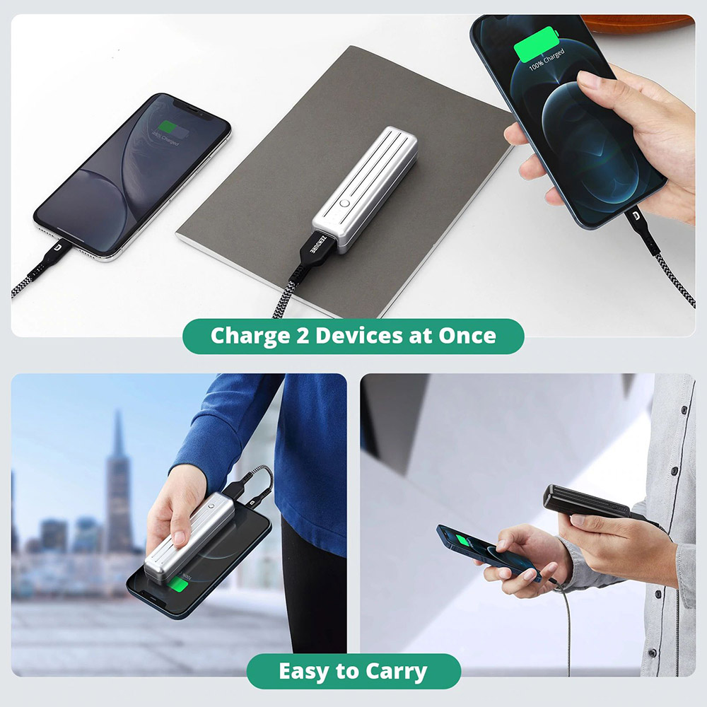 ZENDURE SuperMini 5K 5000mAh 20W Portable Power Bank Silver