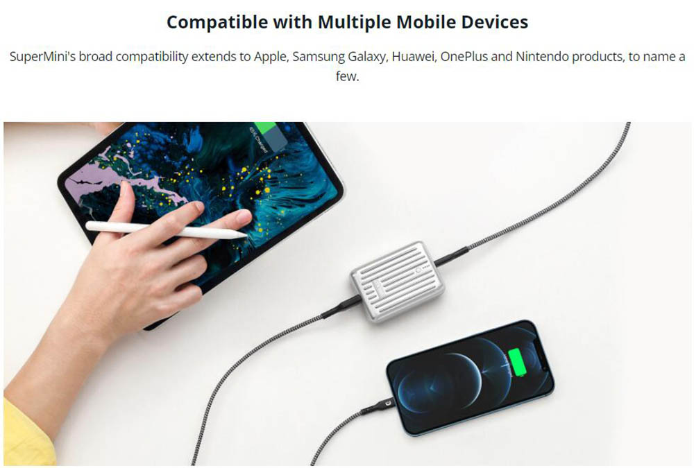 ZENDURE SuperMini 10000mAh/20W PD Portable Power Bank, Ultra-Slim Quick Charge Battery Bank - Minty Green