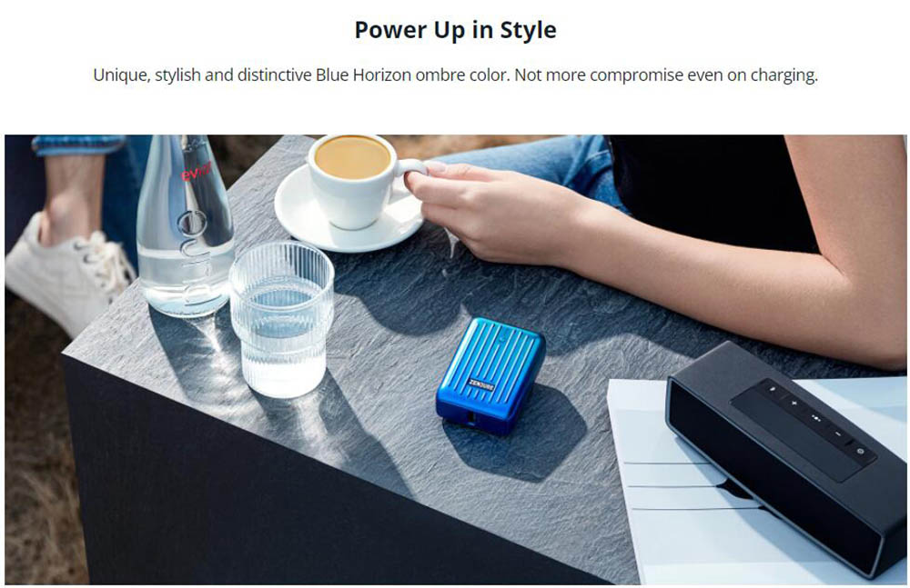 ZENDURE SuperMini 10000mAh 20W PD Power Bank Blue