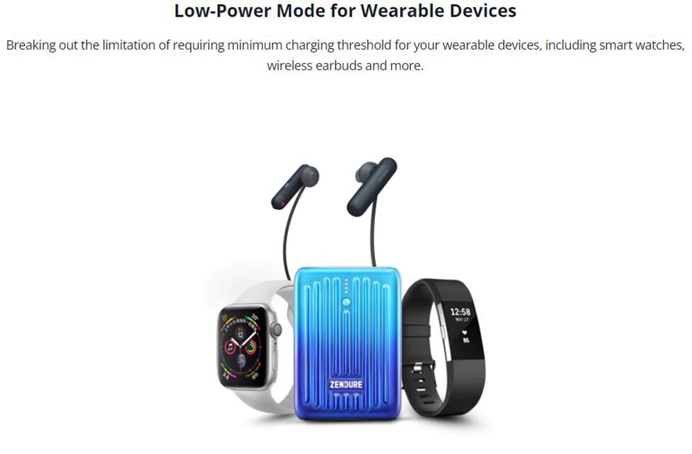 ZENDURE SuperMini 10000mAh/20W PD Portable Power Bank, ZEN+2.0 Technology Ultra-Slim Power Supply - Silver