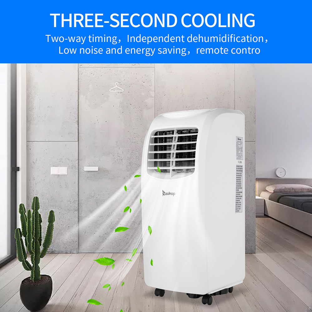 ZOKOP 8000BTU 115V/60Hz Air Conditioner with Four Casters