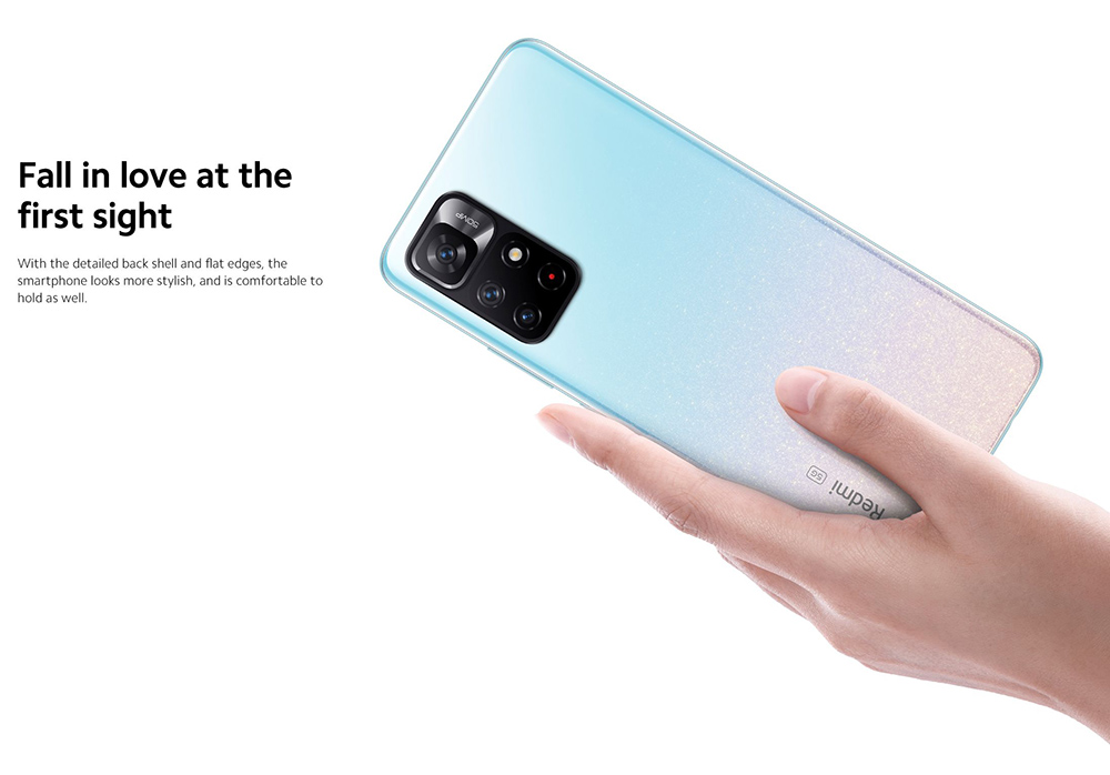 Global Version Xiaomi Redmi Note 11S 5G Smartphone 4GB 64GB Octa Core, 5000mAh 33W Charging 50MP Camera Midnight Black