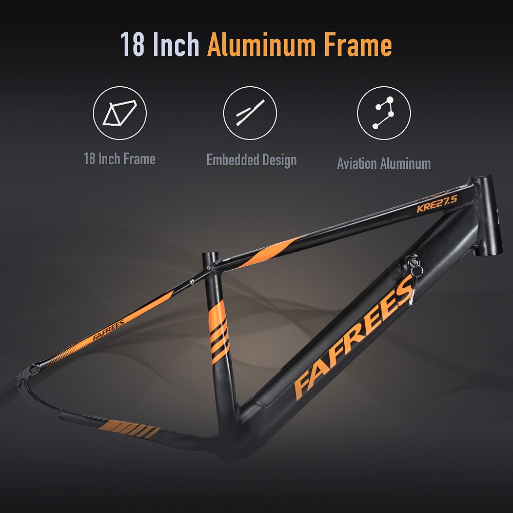 FAFREES 27.5-S Inch Electric Bike 250W with 36V 10Ah Lithium-ion Battery Shimano 7 Speed Gears - Black Orange 12 FAFREES 27.5-S Inch Electric Bike 250W with 36V 10Ah Lithium-ion Battery Shimano 7 Speed Gears - Black Orange