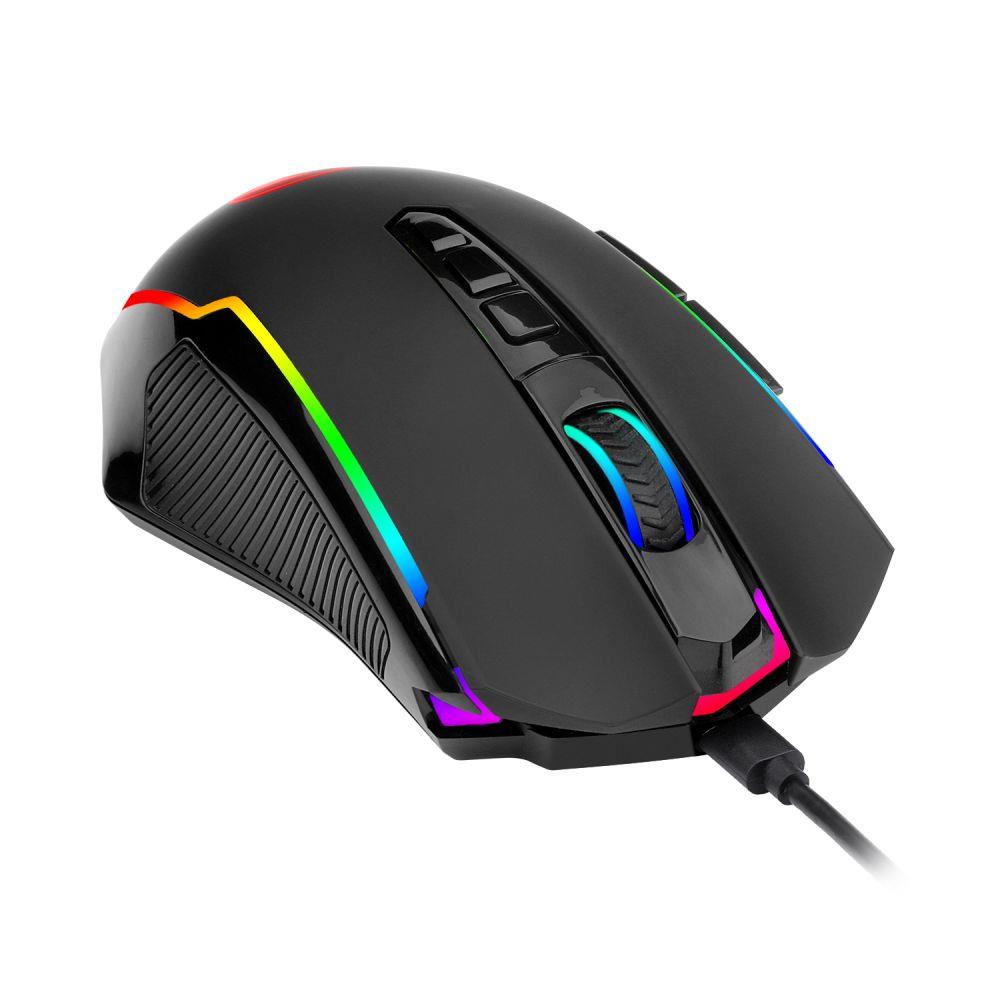 Redragon M910-KS RANGER LITE RGB 2.4G Wireless/Wired Double Modes Gaming Mouse 8000 DPI with Rapid Fire Buttons - Black