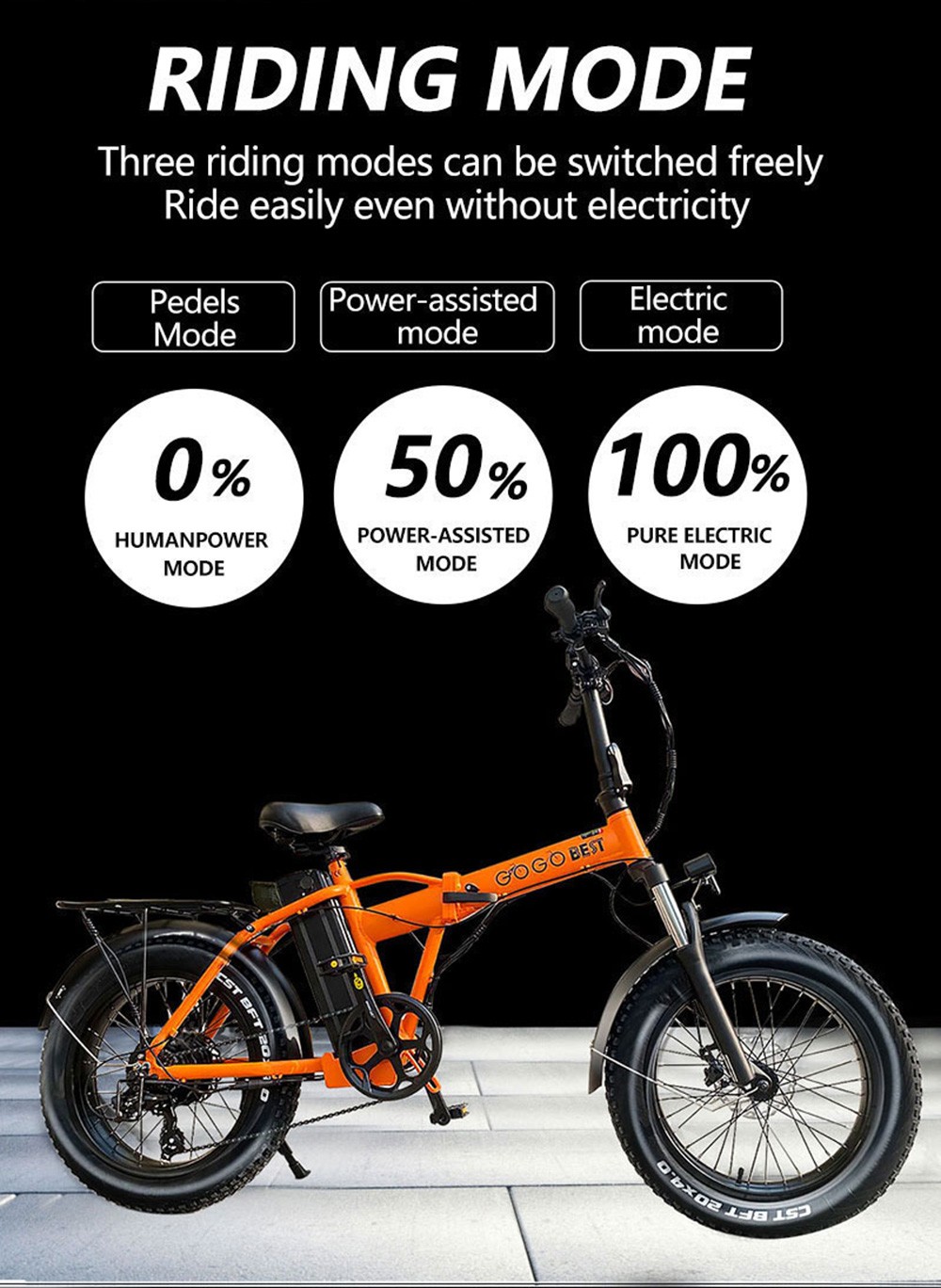 Best reviews of ⌛ GOGOBEST GF300 Electric Folding Bike Moped Bicycle 1000W Brushless Motor 48V 12.5Ah Battery 25km/h Max Speed - Black 👏 12 GOGOBEST GF300 Electric Folding Bike Moped Bicycle 1000W Brushless Motor 48V 12.5Ah Battery 25km/h Max Speed - Black
