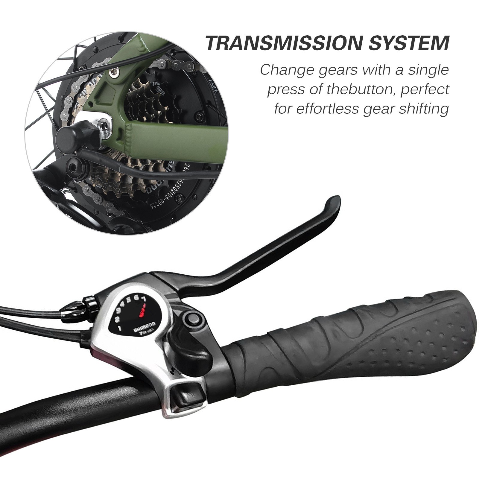 KAISDA K1-V Electric Bike 26 Inch Foldable Mountain Bike 250W Motor 25Km/h Max Speed 36V 10.4Ah Battery 70KM Max Range 120KG Max Load - White