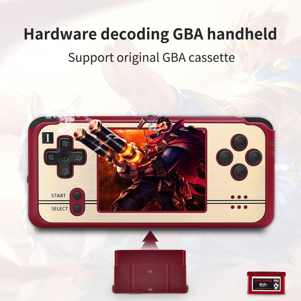 ANBERNIC K101 Plus 64 Bit Handheld Game Console Mini Video Game Player 3 inch Screen Support Dual Core System Red