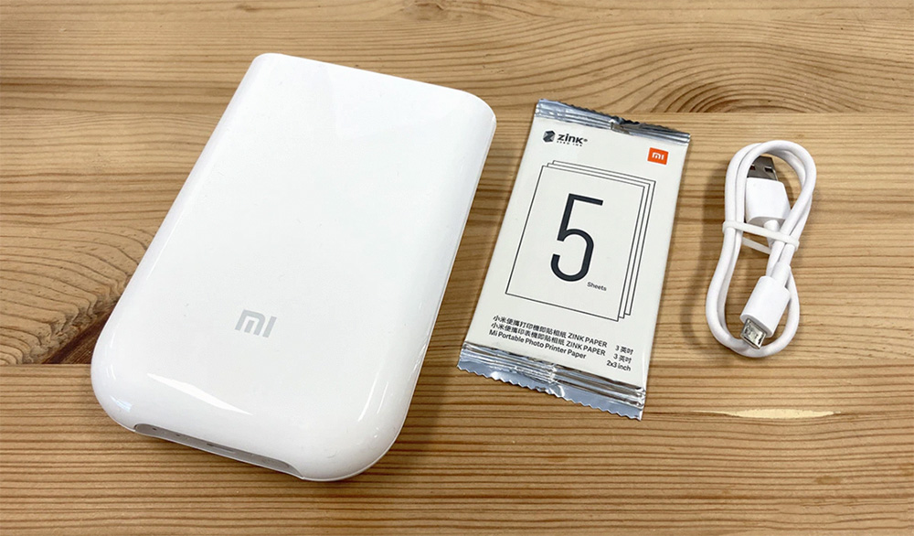 XIAOMI Pocket Photo Printer 3 Inch 300dpi ZINK Non-ink Technology Portable Picture Printer APP Bluetooth Connection - White