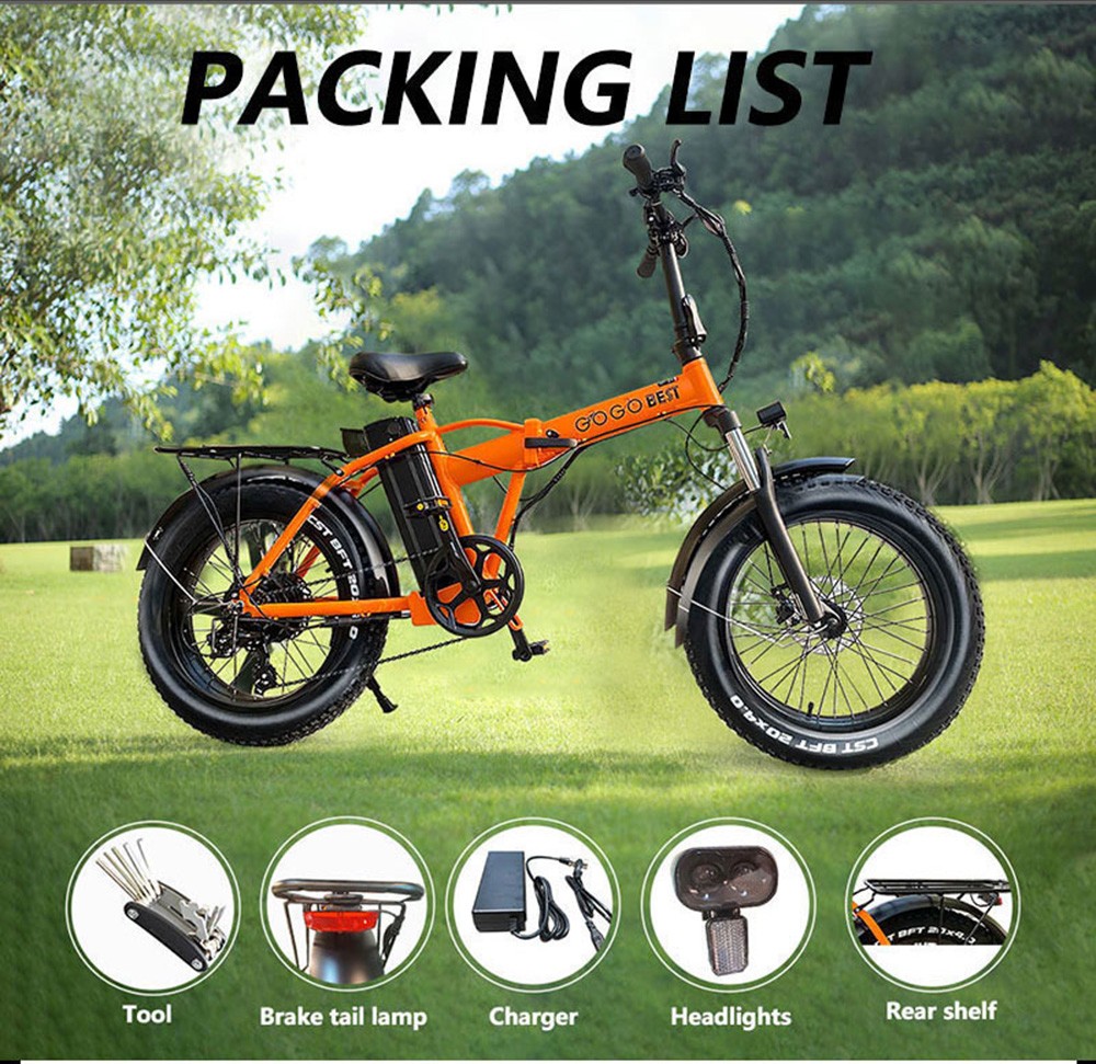 Best reviews of ⌛ GOGOBEST GF300 Electric Folding Bike Moped Bicycle 1000W Brushless Motor 48V 12.5Ah Battery 25km/h Max Speed - Black 👏 22 GOGOBEST GF300 Electric Folding Bike Moped Bicycle 1000W Brushless Motor 48V 12.5Ah Battery 25km/h Max Speed - Black