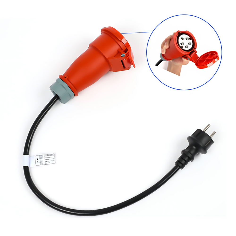 ANDAIIC EV Charger Electric Car Portable Charger Type 2 IEC62196 Mode 2 8/10/13/16A 3 Phase Current Adjustable 10m Cable