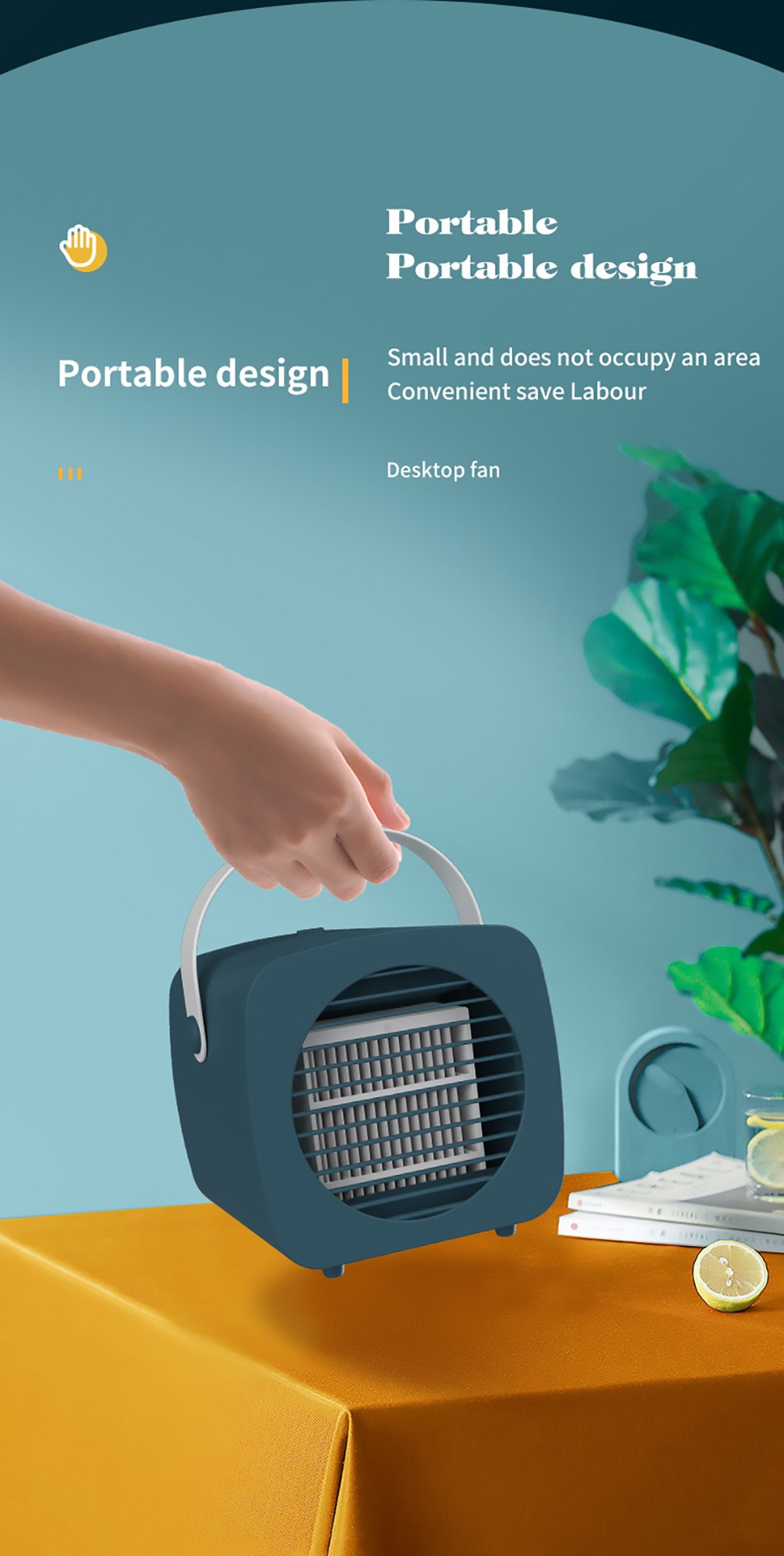 Coupon β Air Cooler Small Air Conditioner Fan Spray Humidification Refrigeration Aromatherapy Cooling Fan - Blue 𧨠23 Air Cooler Small Air Conditioner Fan Spray Humidification Refrigeration Aromatherapy Cooling Fan - Blue
