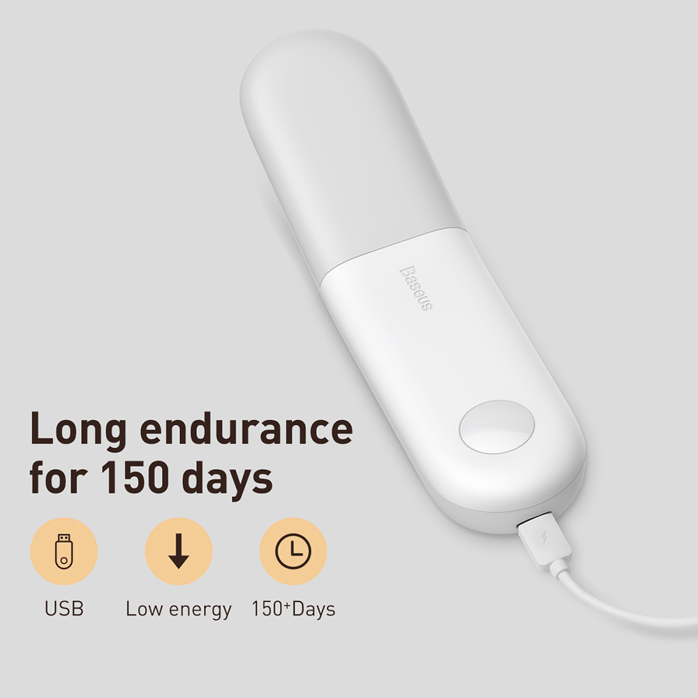 Baseus PIR LED Motion Sensor Light Y-Shape USB Rechargeable Magnetic Light - Cold White