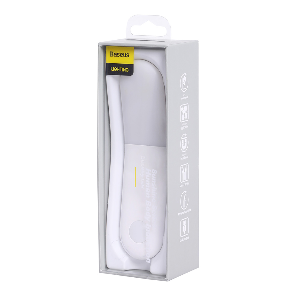Baseus PIR LED Motion Sensor Light Y-Shape USB Rechargeable Magnetic Light - Natural White