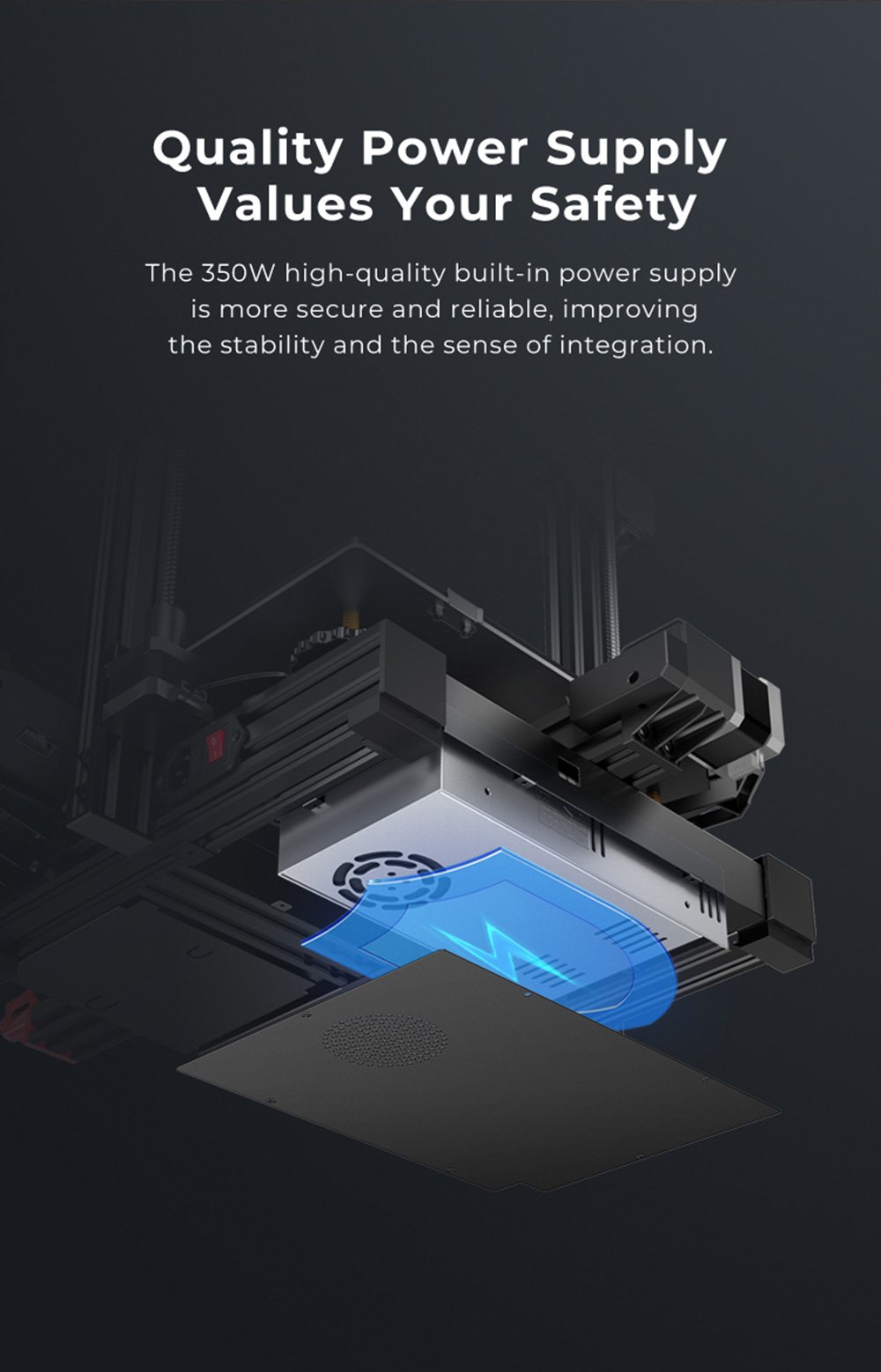 Creality Ender-3 Max Neo 3D Printer, CR Touch Auto-leveling, Stable Dual Z-axis, Resume Printing, 32-bit Silent Mainboard, 300x300x320mm