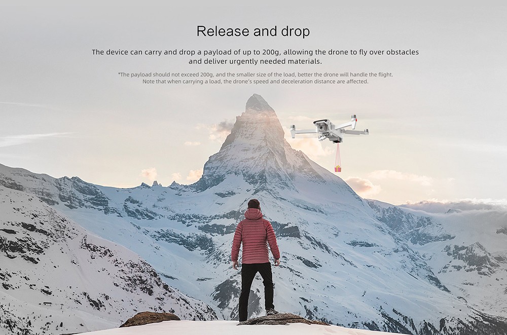 FIMI X8 SE 2022 V2 RC Quadcopter 10km FPV with 3-axis Gimbal 4K Camera HDR GPS, With Megaphone - 1 Battery