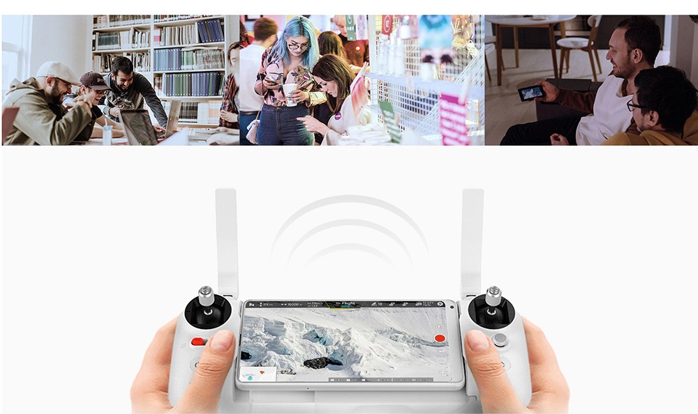 FIMI X8 SE 2022 V2 RC Quadcopter 10km FPV with 3-axis Gimbal 4K Camera HDR GPS, With Megaphone - 1 Battery