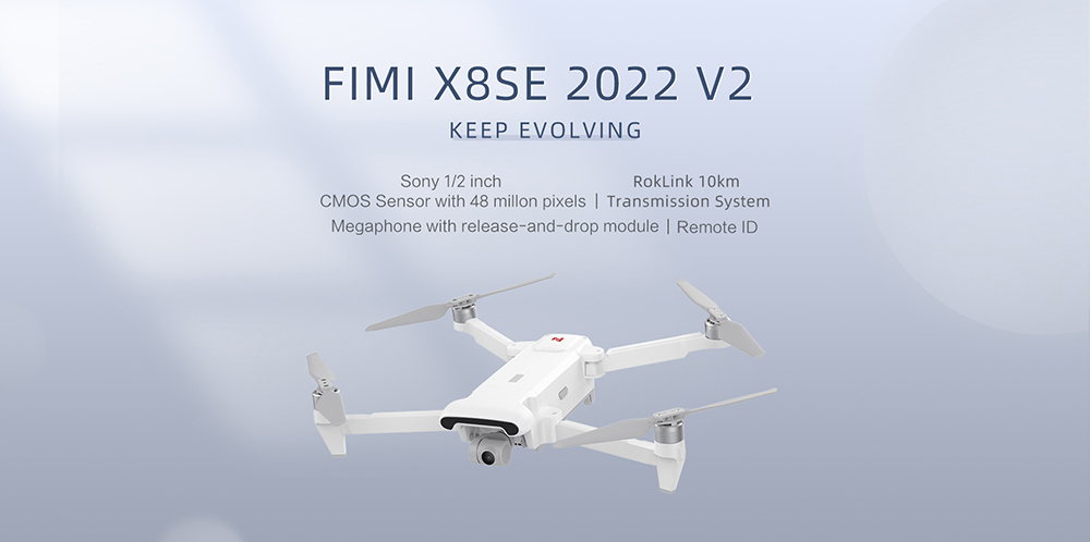 FIMI X8 SE 2022 V2 RC Quadcopter 10km FPV With 3-axis Gimbal 4K Camera HDR GPS, With Megaphone - 2 Batteries 14 FIMI X8 SE 2022 V2 RC Quadcopter 10km FPV with 3-axis Gimbal 4K Camera HDR GPS, With Megaphone - 2 Batteries