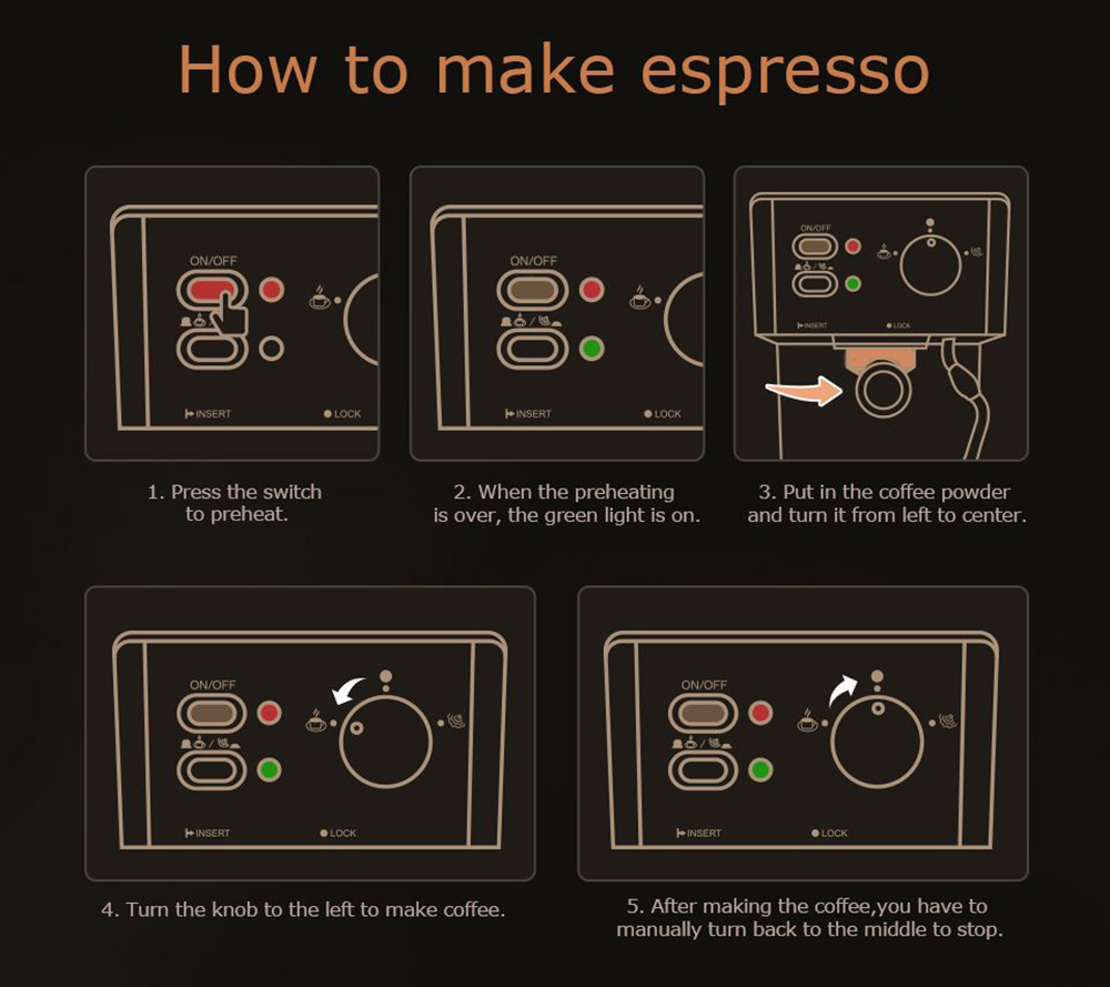 HiBREW H10 1050W Coffee Maker, 20 Bar Semi-Auto Coffee Machine, ESE Pod/Ground Coffee Espresso Maker, 1.5L Capacity