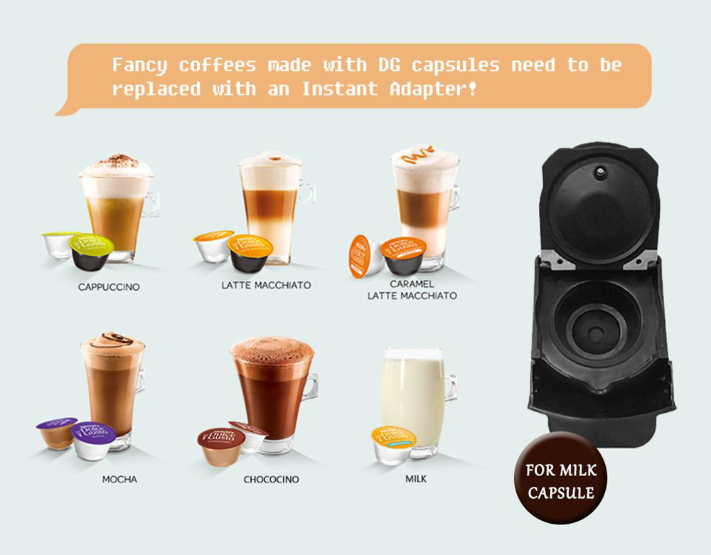 HiBREW H1A 1450W Espresso kávovar, 19 barová extrakcia, horúci/studený kávovar 4 v 1 na viac kapsúl - čierny