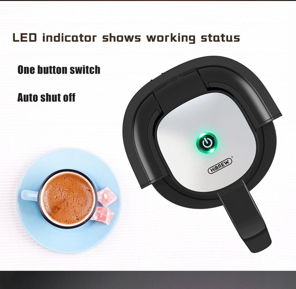 HiBREW H9 480W Automatic Turkish Coffee Machine, 250ml Electric Pot Ground Coffee Maker with LED Indicator