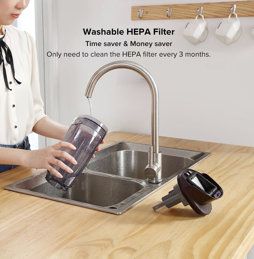 ILIFE F100 Cordless Wet Dry Vacuum Cleaner, Smart Vacuum Mop Wash Cleaner, 3000mAh, 30min Runtime, LED Display