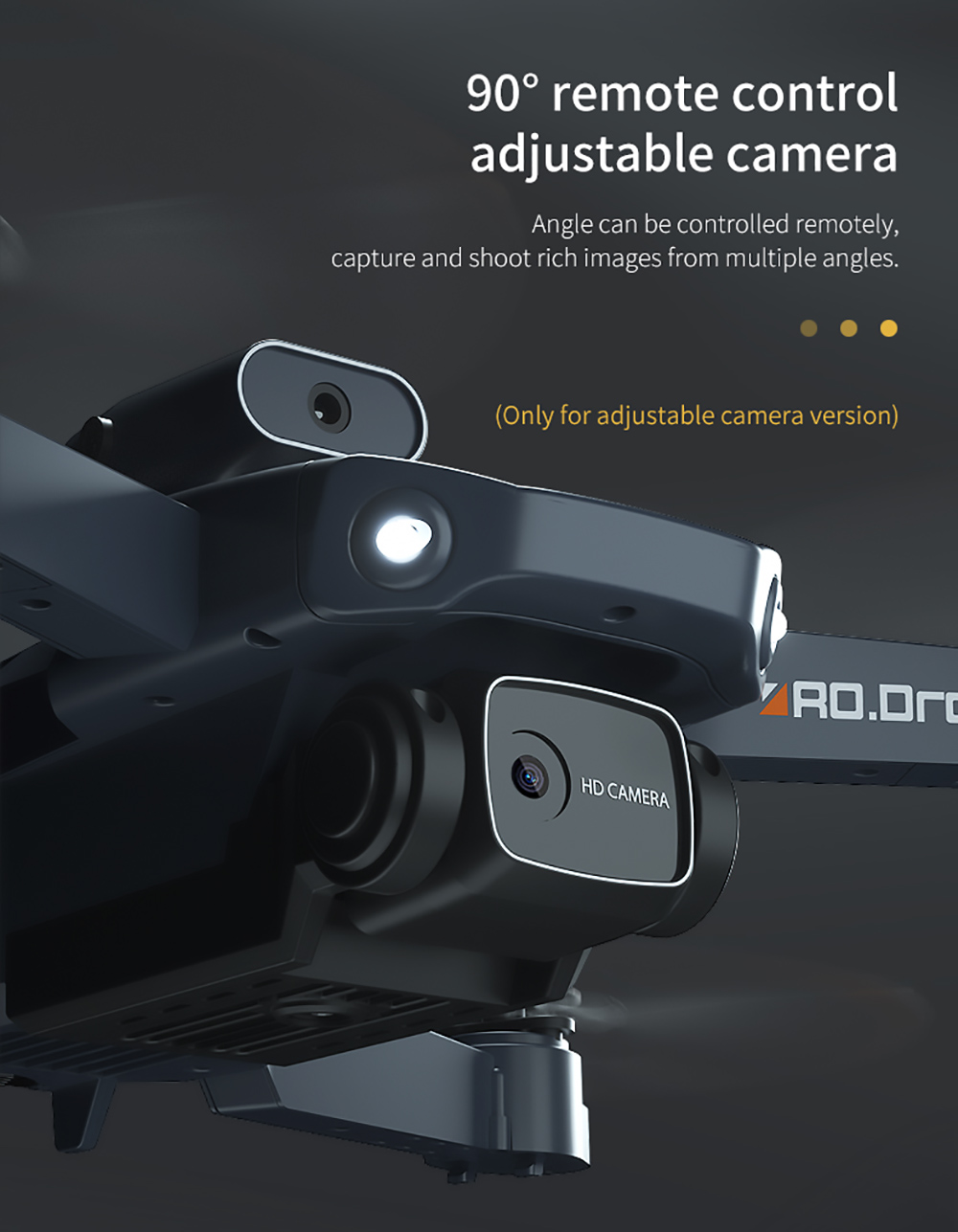 JJRC H106 4K Dual Cameras RC Drone Two Batteries Blue