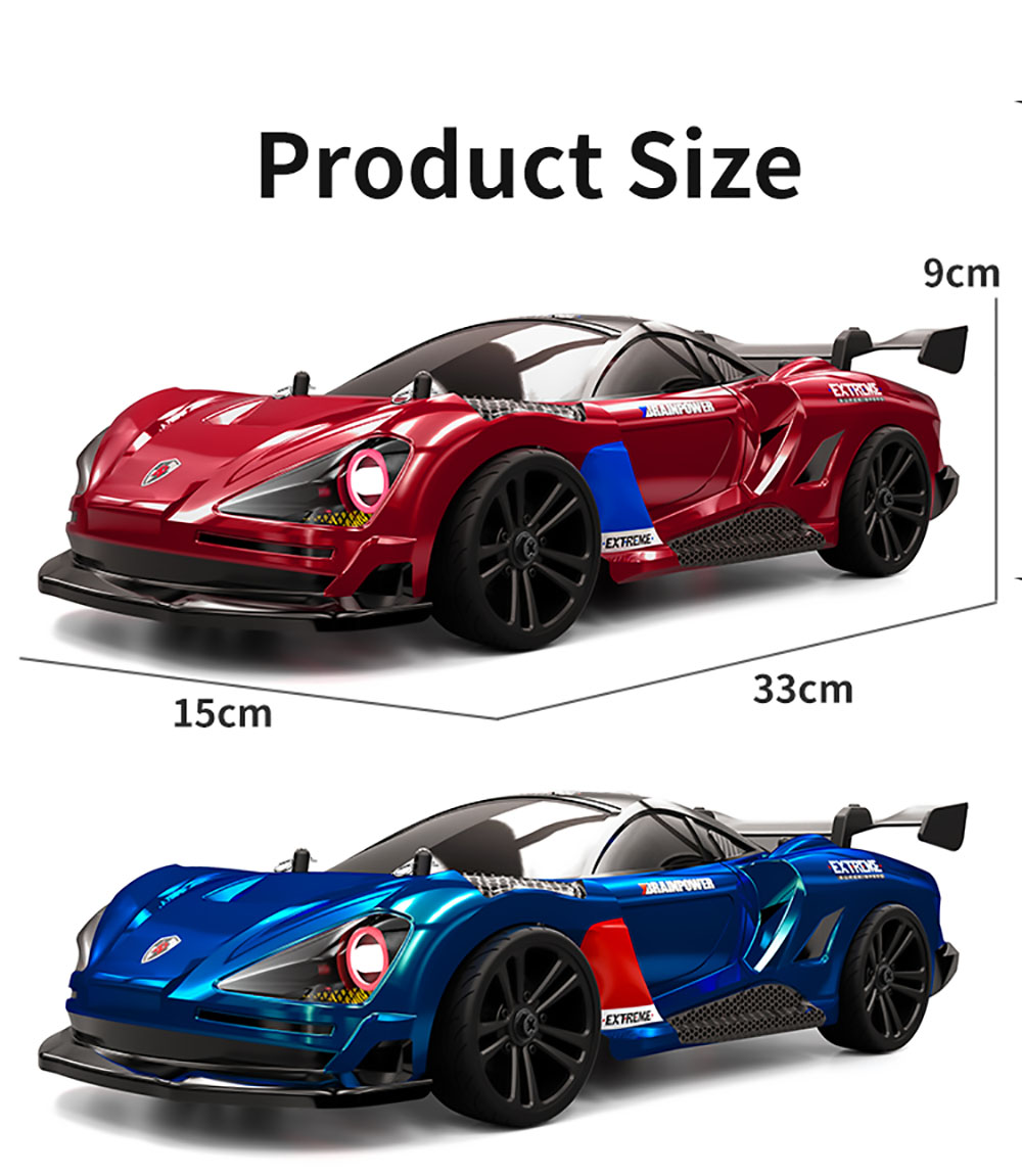 JJRC Q117 E 1:16 2.4G 4WD 35KM/H Drift Car Full Proportional Control with Angle Head Light - Blue