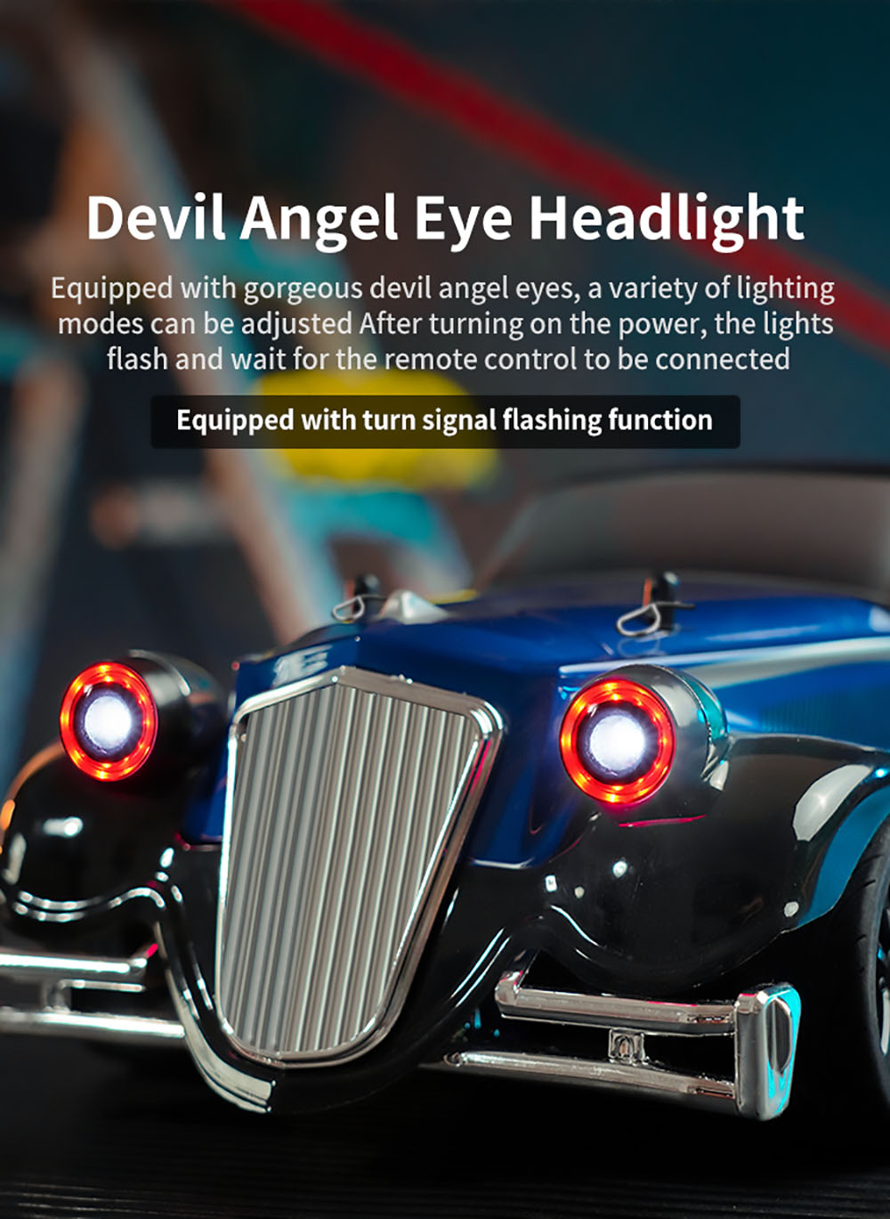 JJRC Q117 E 1:16 2.4G 4WD 35KM/H Drift Car Full Proportional Control with Angle Head Light - Red