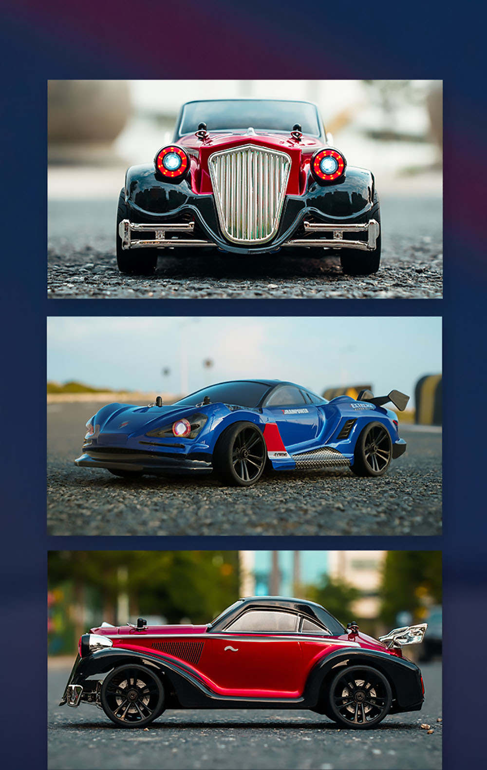 JJRC Q117 E 1:16 2.4G 4WD 35KM/H Drift Car Full Proportional Control with Angle Head Light - Red