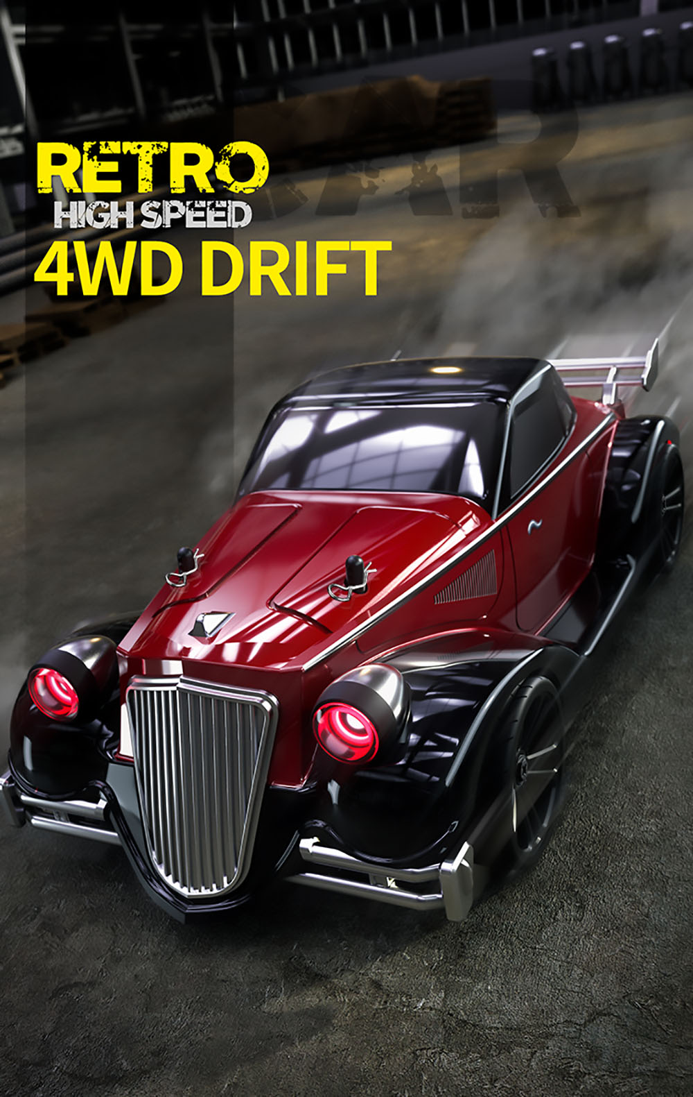 JJRC Q117 F 1:16 2.4G 4WD 35KM/H Drift Car Full Proportional Control with Angle Head Light - Red
