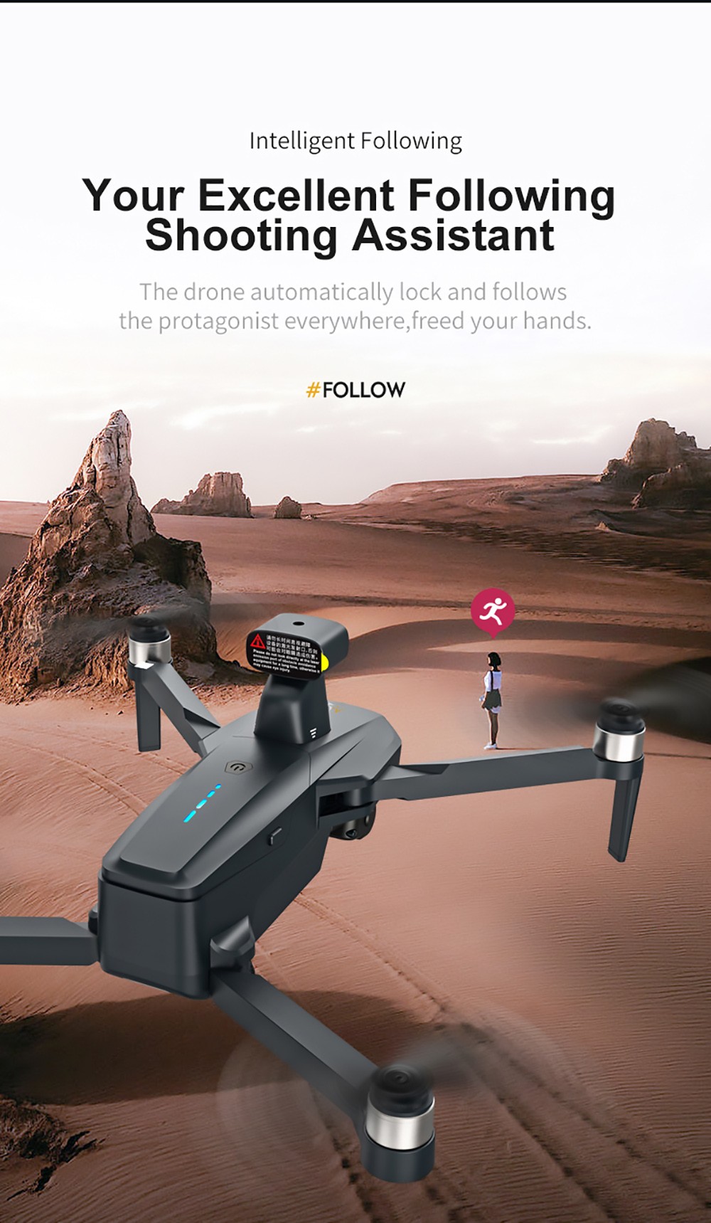 JJRC X19 PRO 4K 5G WIFI FPV GPS with Dual Camera Obstacle Avoidance 25mins Flight Time Brushless RC Drone - One Battery