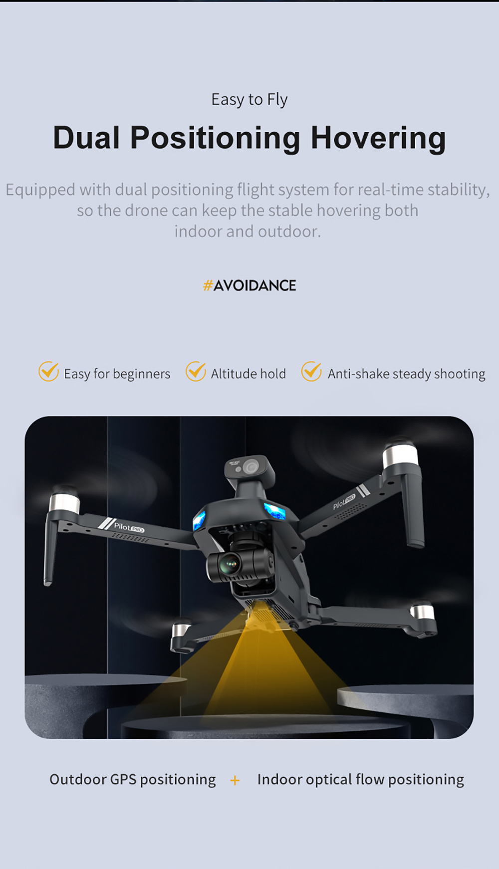 JJRC X19 PRO 4K 5G WIFI FPV GPS with Dual Camera Obstacle Avoidance 25mins Flight Time Brushless RC Drone - Two Batterie