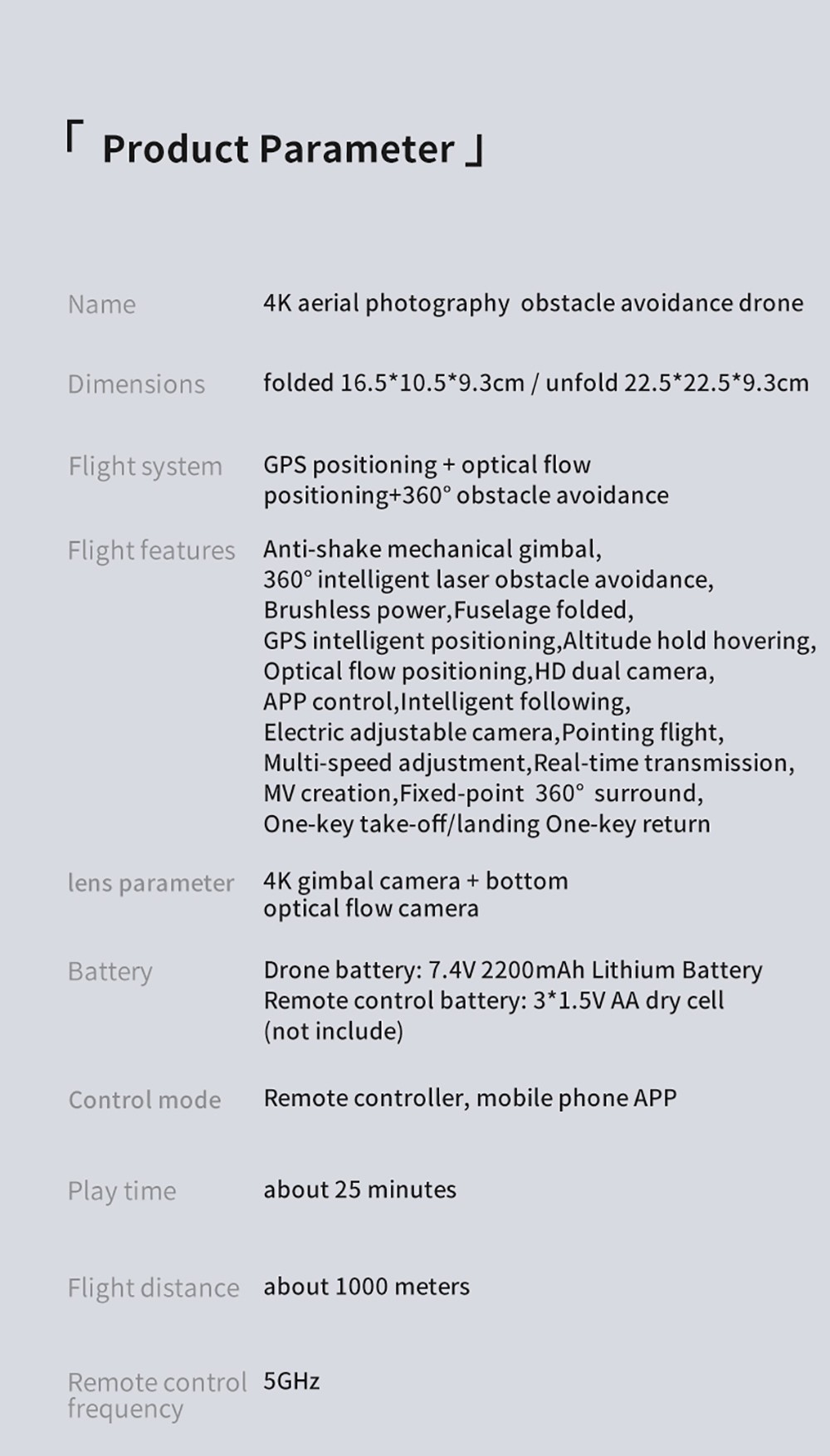 JJRC X19 PRO 4K 5G WIFI FPV GPS with Dual Camera Obstacle Avoidance 25mins Flight Time Brushless RC Drone - Two Batterie