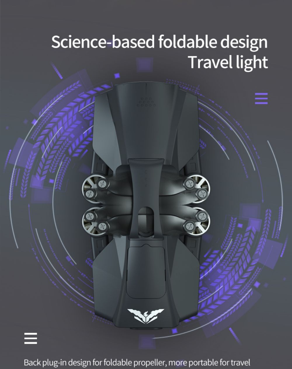 JJRC X23 RC Drone 360 Obstacle Avoidance 5G GPS Positioning 4K Dual Camera - Version A Back Plug-in Design