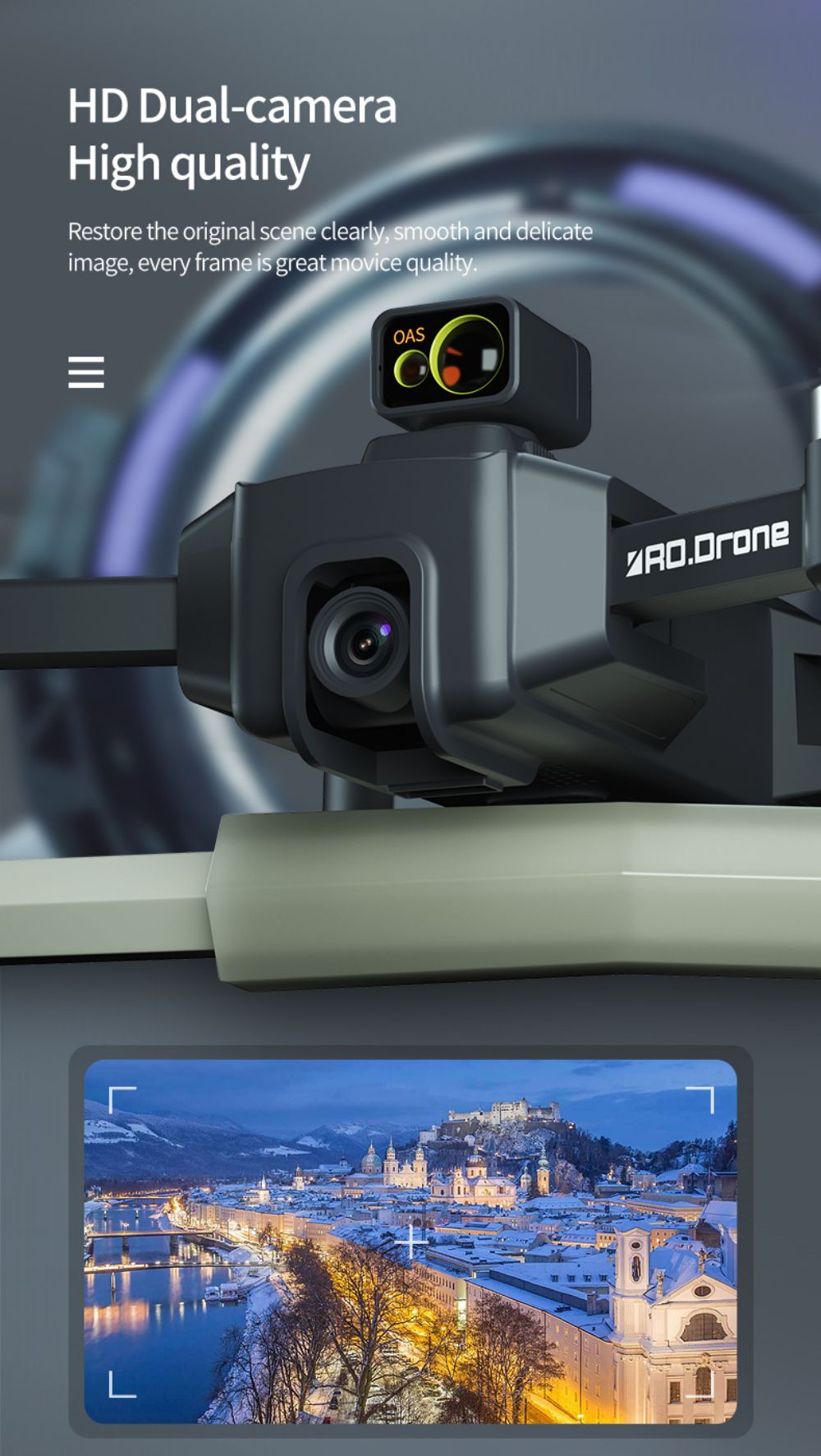 JJRC X23 RC Drone 360 Obstacle Avoidance 5G GPS Positioning 4K Dual Camera - Version A Back Plug-in Design