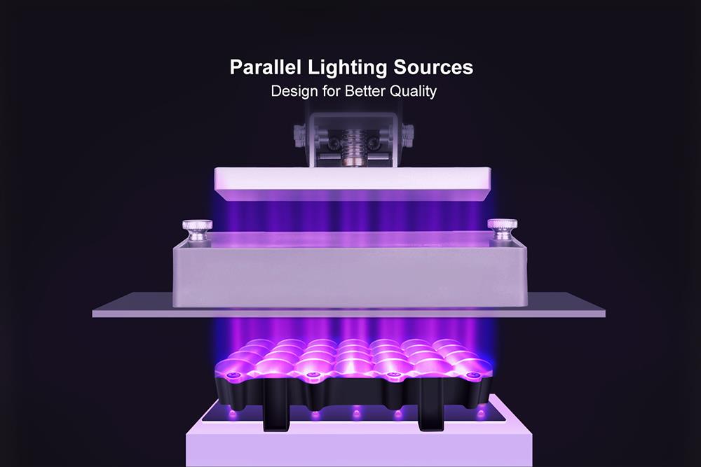 LONGER Orange 4K Resin 3D Printer, 10.5/31.5um Resolution, Parallel UV Lighting, Dual Z-Axis, Liner Guide, 118*66*190mm