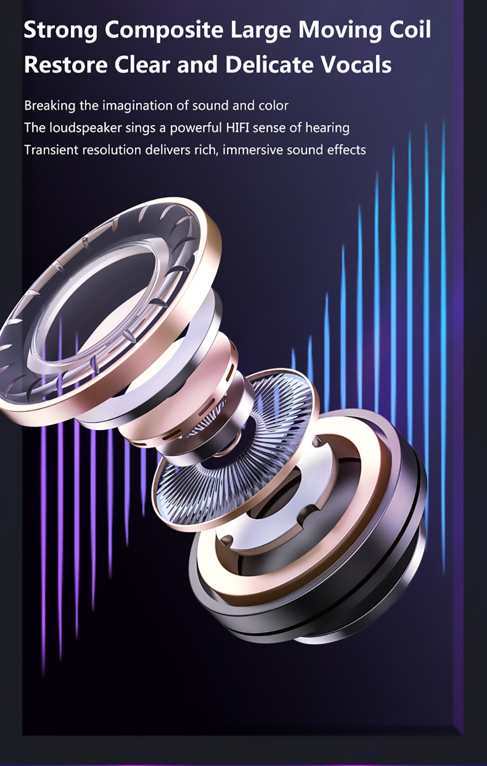 Lenovo Thinkplus LP80 Pro RGB LED Lights Earphones Wireless Bluetooth Dynamic Low Latency Gaming Sports Earbuds - Black