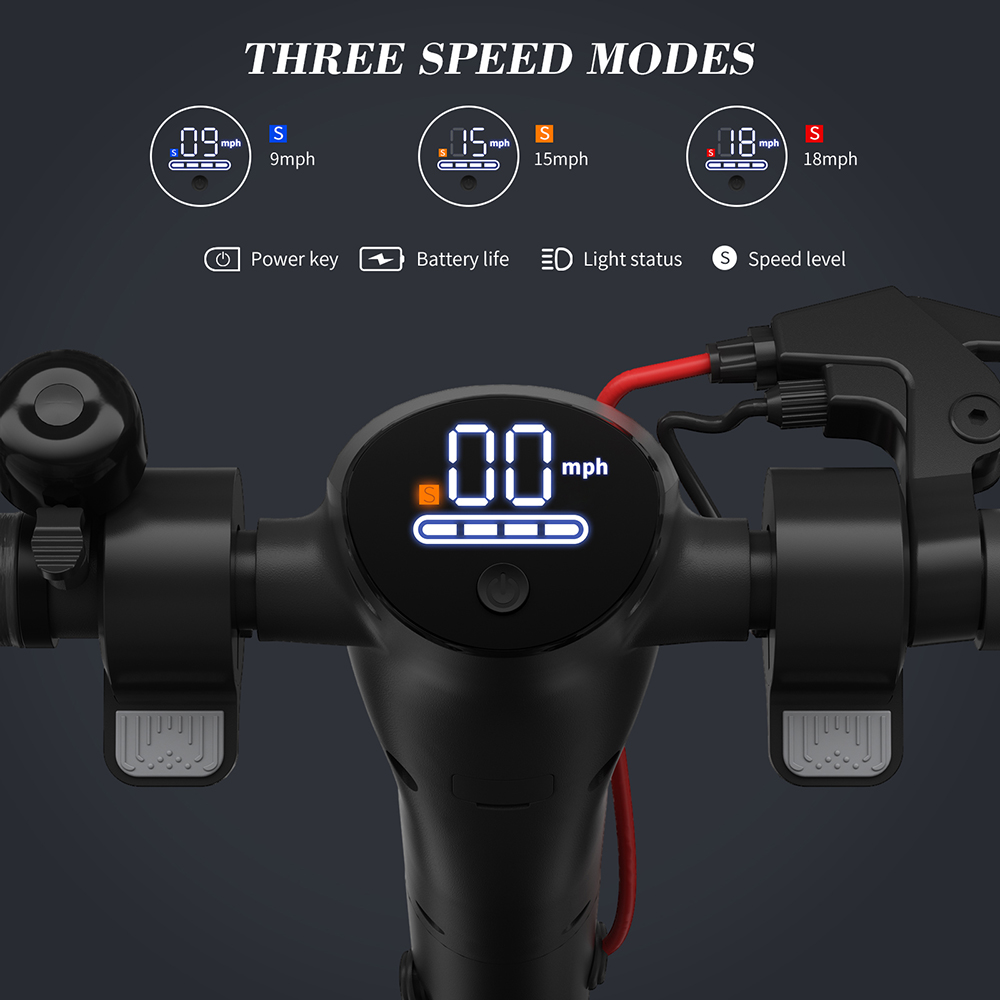 MICROGO M5 8.5 pouces Scooter électrique 350W Moteur 7.5Ah Batterie 28km/h Vitesse Max 100kg Charge - Noir