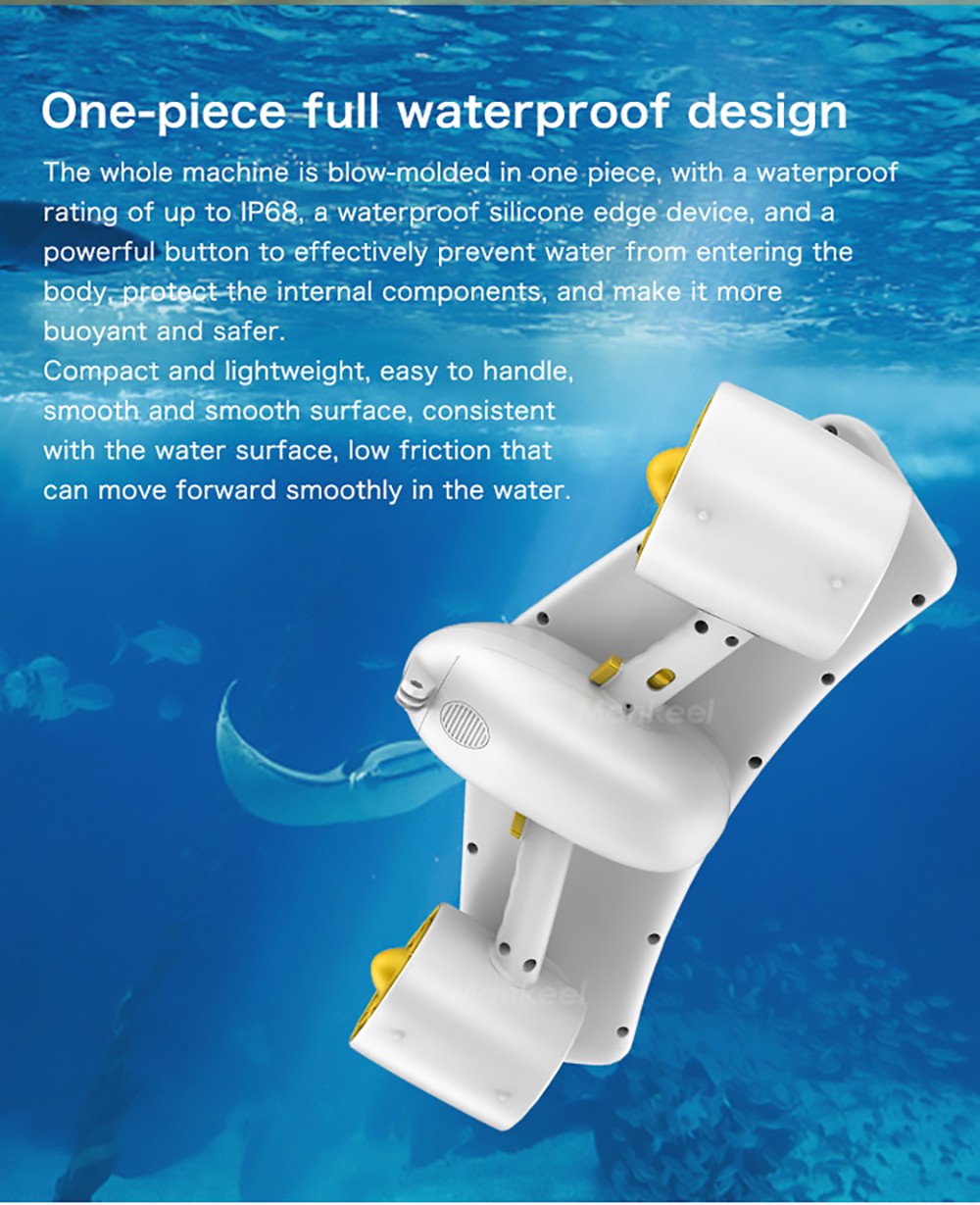 Mankeel Sea Scooter W7 240W*2 Power 30-60 Mins Duration - Black