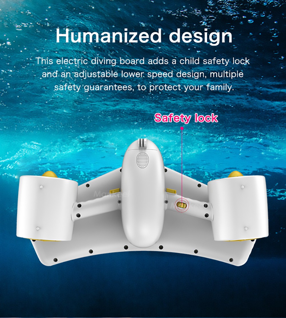 Mankeel Sea Scooter W7 240W*2 Power 30-60 Mins Duration - Black