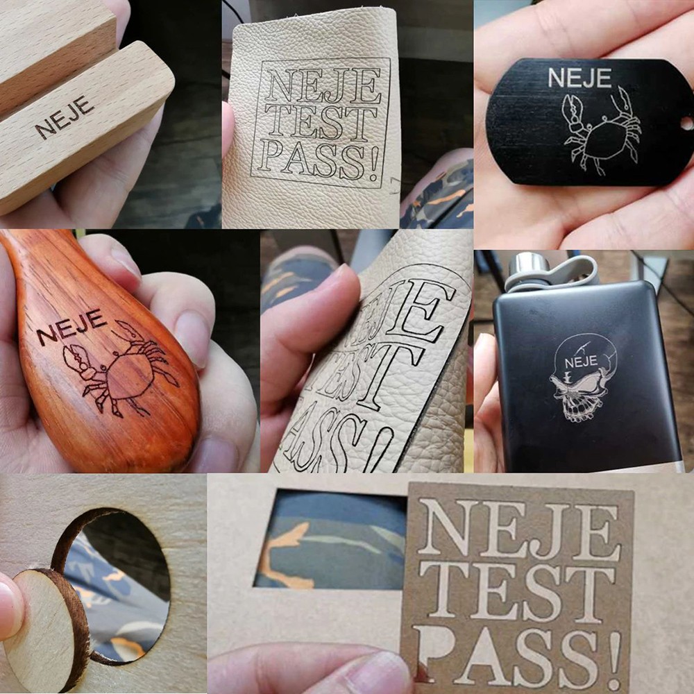 NEJE N30820 Focusable Laser Module Kits, 5.5-7.5W Output, 0.08x0.08mm Focus Dot, Built-in High Pressure Air Assist