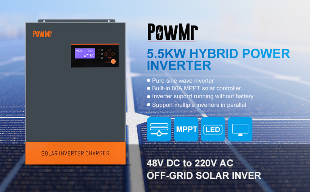 Powmr 5500w Hybrid Solar Inverter